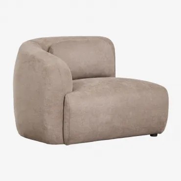 Linker Hoekmodule Voor Modulaire Bank In Chenille Coquette Chenille Tarwebruin - Sklum
