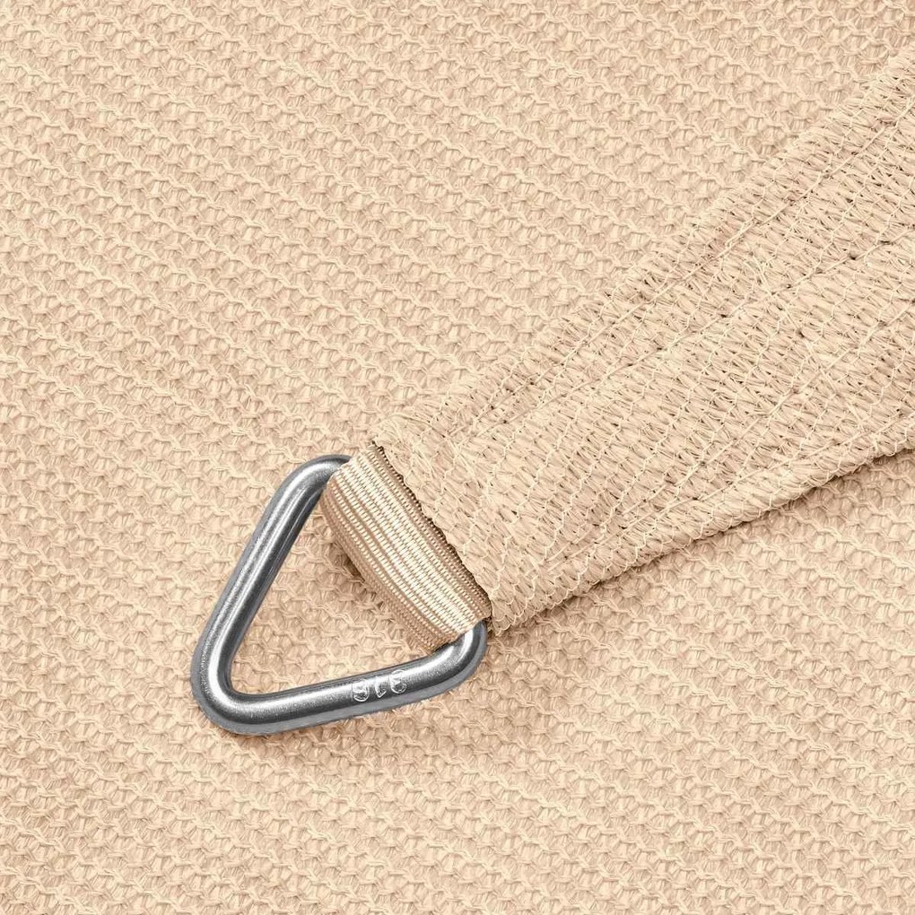 Platinum Coolfit schaduwdoek vierkant 3.6x3.6x3.6x3.6m - Gebroken Wit