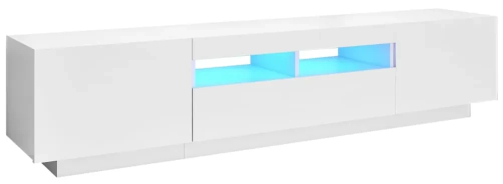 vidaXL Tv-meubel met LED-verlichting 180x35x40 cm wit