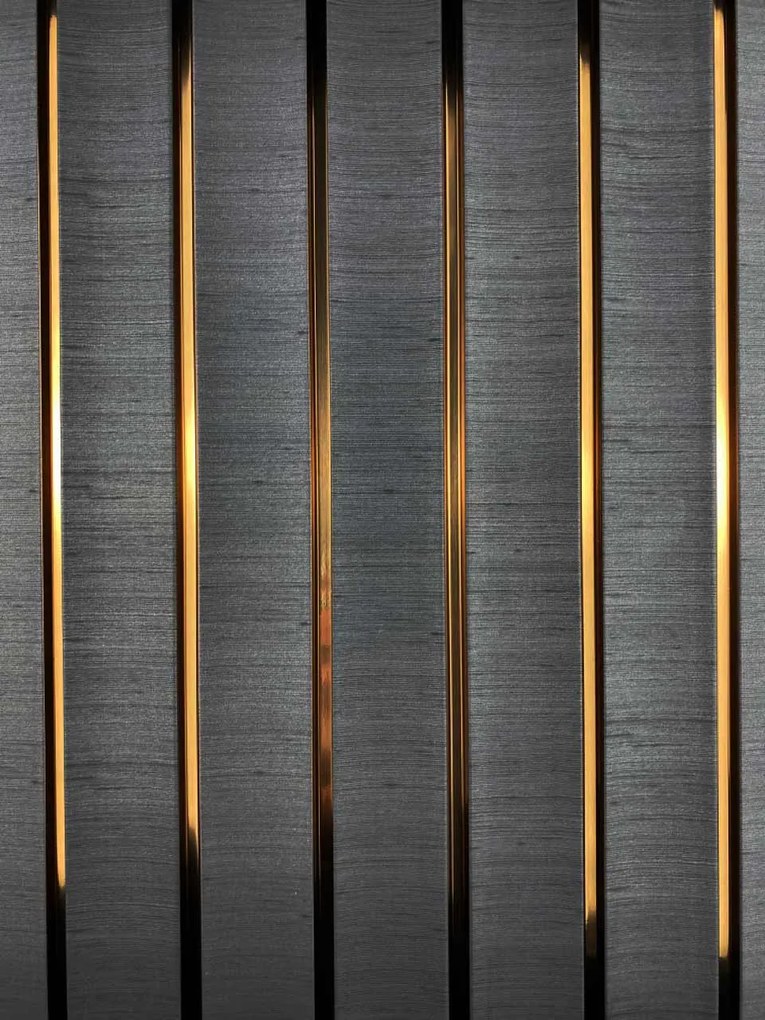 Wandpaneel Grace Antraciet 260x12cm - 260 cm x 12 cm x 1.2 cm | 1.2 kg | Paneli akoestische wandpanelen - AKU Wandpanelen