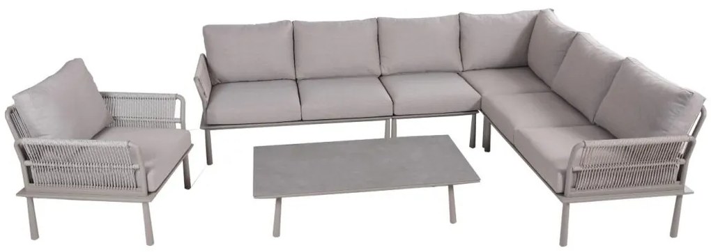 DATHO OUTDOOR Hoek Loungeset - Trino - Aluminium - Datho Outdoor - Beige