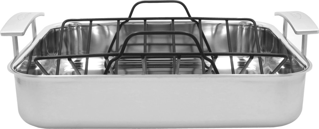 Demeyere Industry 5 Braadslede met rooster 39 x 33 cm - Industry 5 - Demeyere