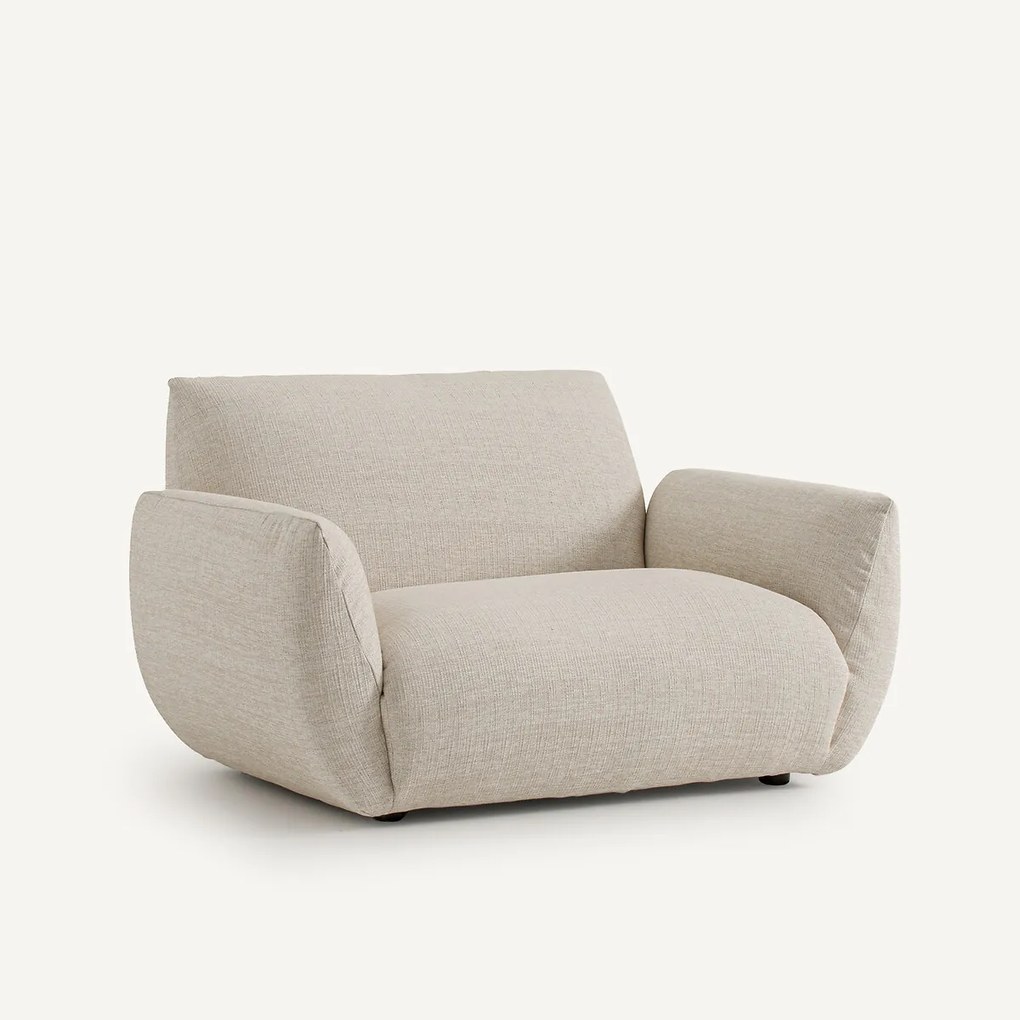 Fauteuil in canvas stof, Spogano