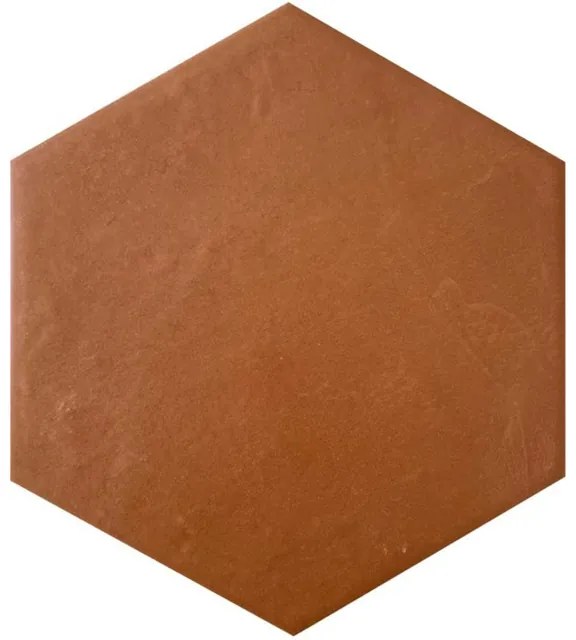 Jos. Dust vloer- en wandtegel - 17.5x20cm - hexagon - R10 - mat terrae (oranje) 1981217