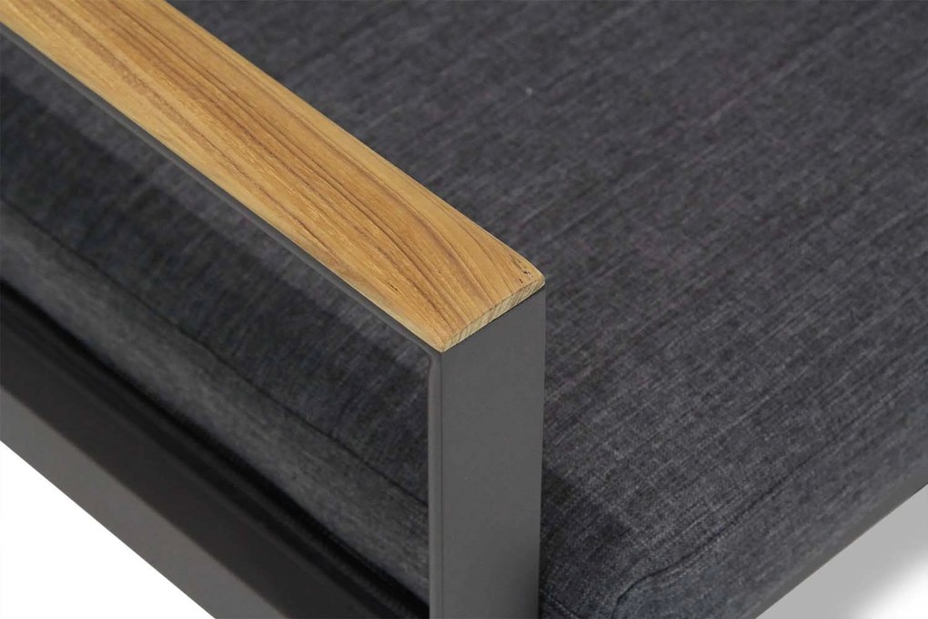 Tuinset Ronde Tuintafel 6 personen 150 cm Aluminium Grijs Santika Furniture Soray