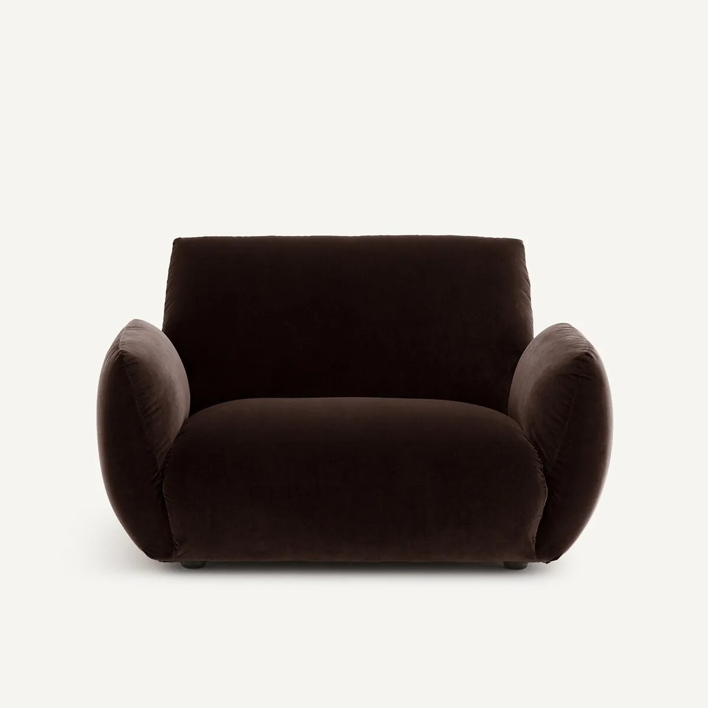 Fauteuil in fluweel, Spogano