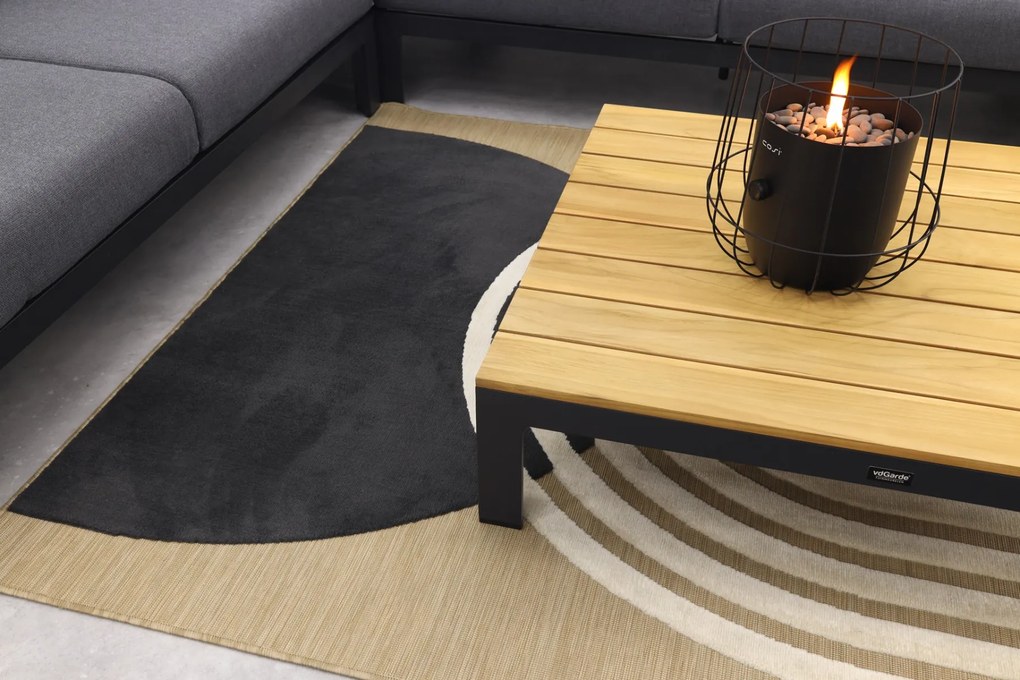 Avalounge loungeset - Aluminium/teakhout - 5 persoons