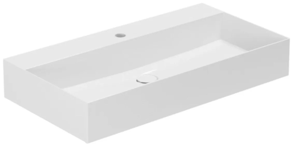 Saniclear Siegen wastafel 80cm ondiep met 1 kraangat