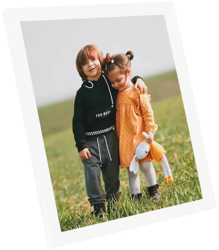 vidaXL Fotolijsten 3 st voor wand 50x60 cm MDF wit