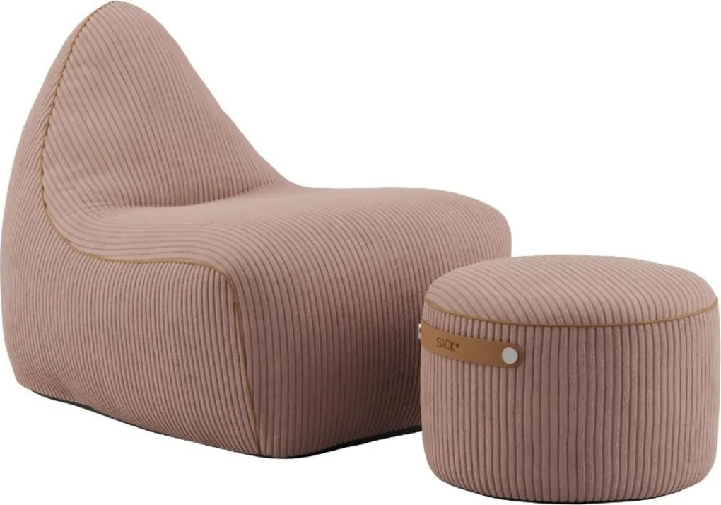 Sackit Stoel & Pouf Indoor - Corduroy Rose
