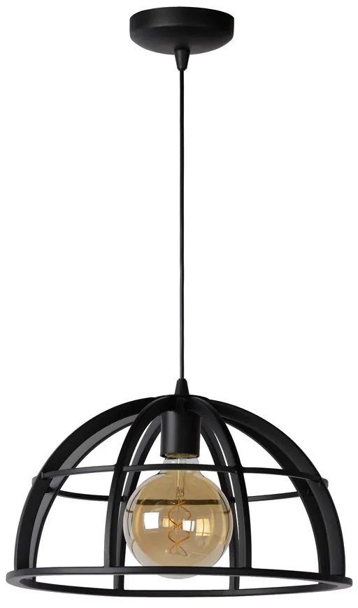 Lucide Dikra hanglamp 40cm 1x E27 zwart