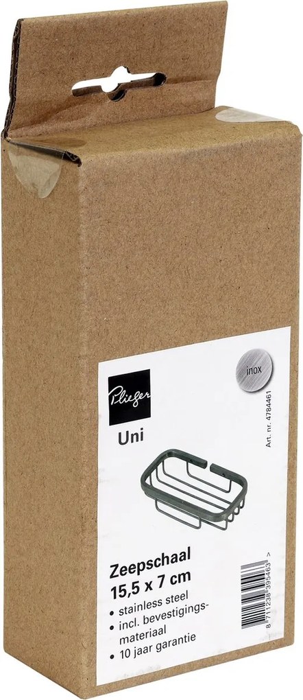 Plieger Vigo zeepschaal geborsteld chroom