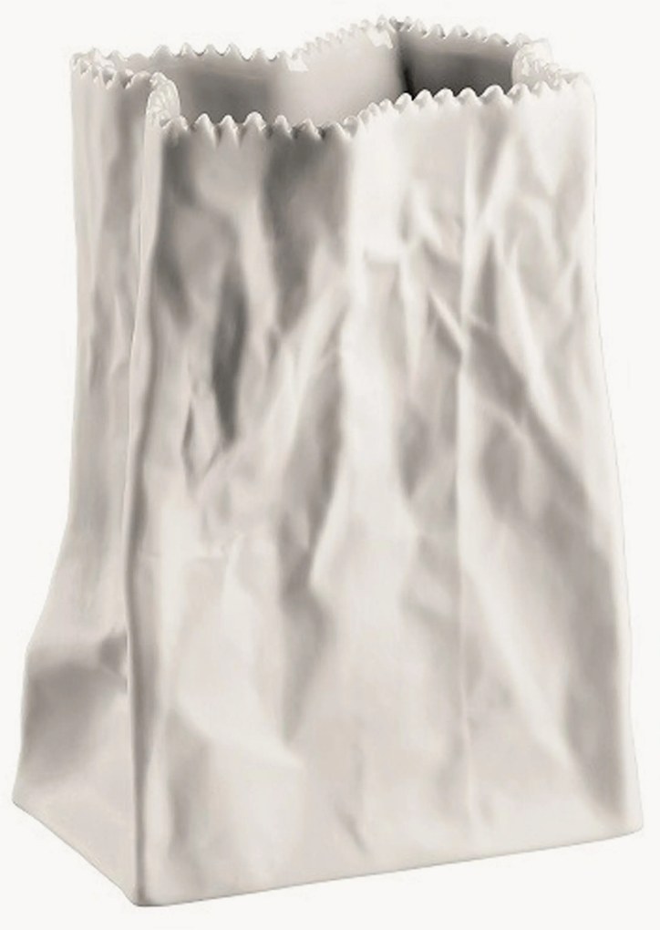 Porseleinen vaas Paper Bag, H 15 cm