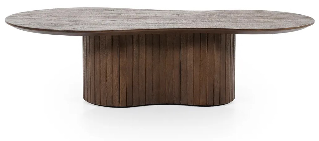 Eleonora Jordy Bruine Salontafel Organische Vorm - 130 X 70cm.