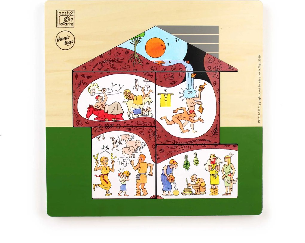 Houten Puzzel - 'Huis' - Joost Swarte