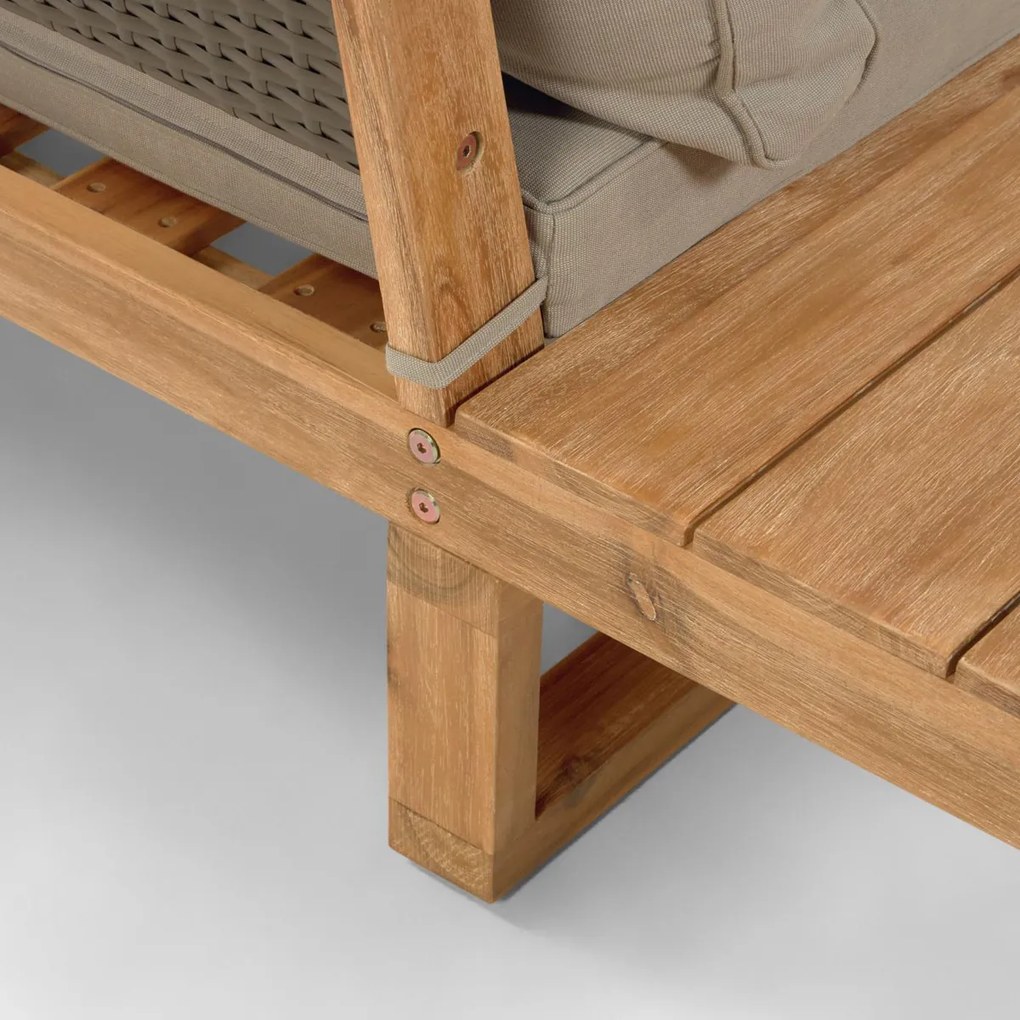 Kave Home Flaviina Loungeset Hoekbank Acaciahout