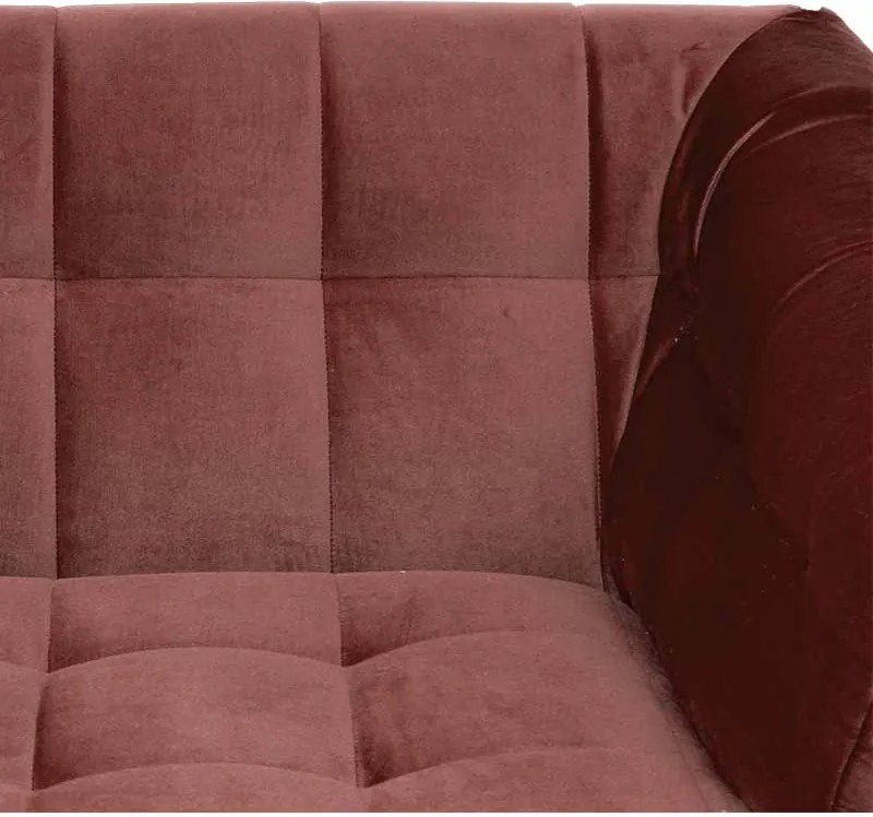 3 zitsbank - Rang - velours Juke carmine 36