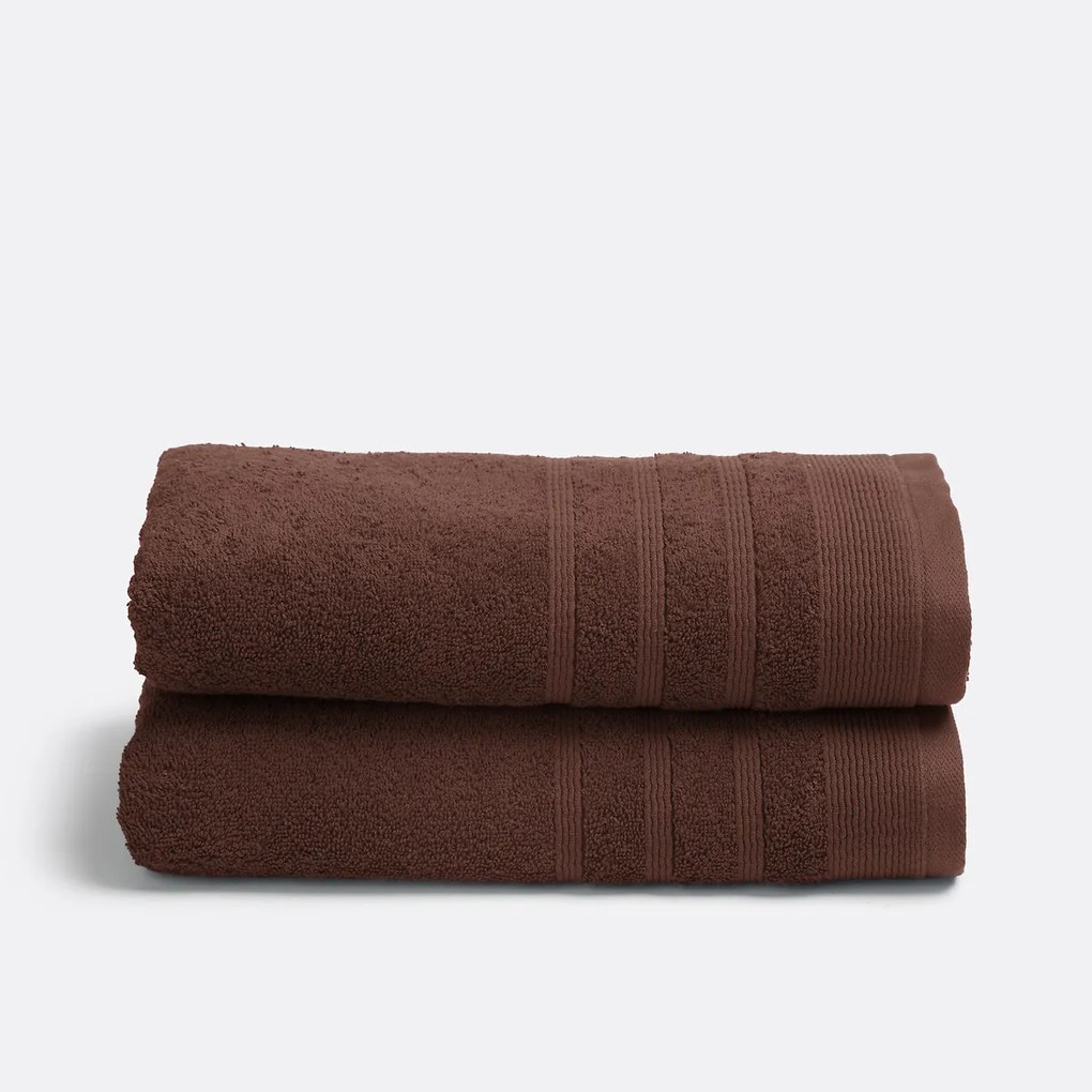 Set van 2 handdoeken in badstof 600 g/m2, Zavara