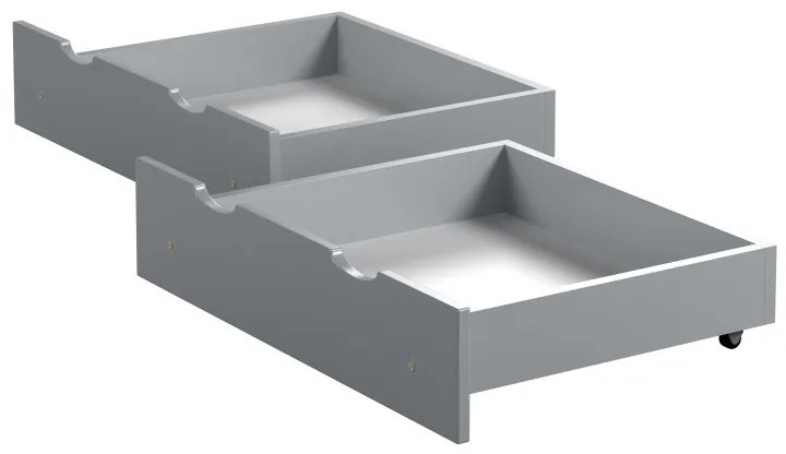 Kinderen Grijs Dubbele lades - Opbergruimte onder bed 5056231770187 Children's Beds Home, 180x80 Children's Beds Home