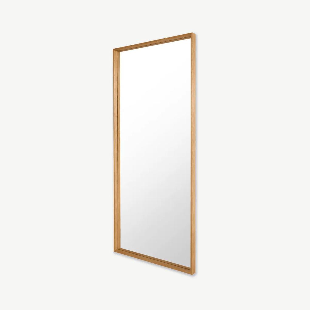Wilson spiegel, massief hout, 80 x 180 cm, eiken