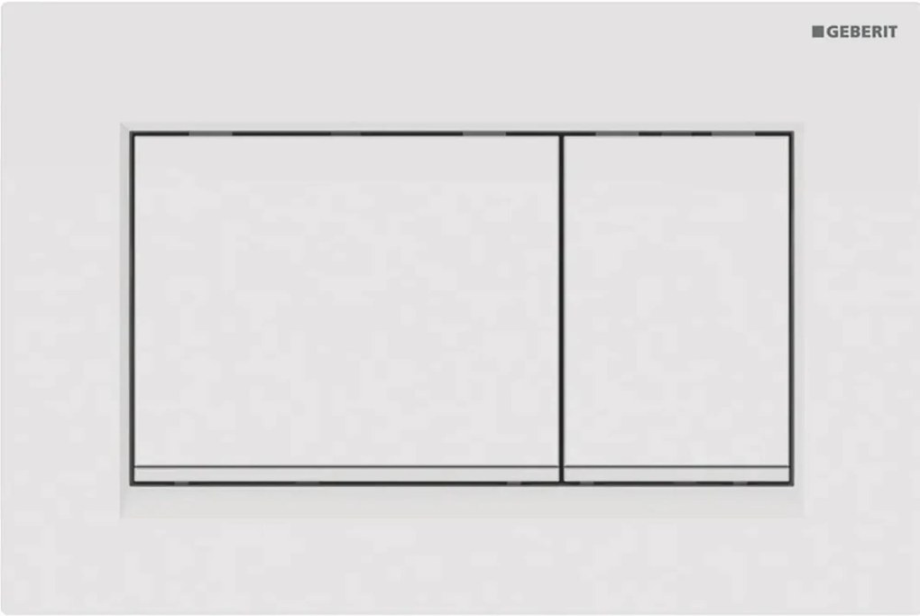 Geberit Sigma 30 bedieningspaneel wit/mat wit voor Sigma reservoirs 8cm (UP720) en 12cm (UP320)