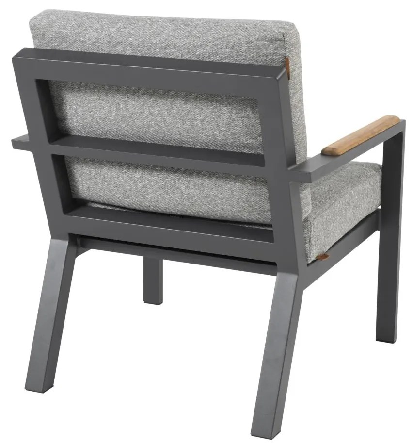 4 Seasons Outdoor Proton low dining chair - Showroommodel  Tuinstoel    antraciet weerbestendig