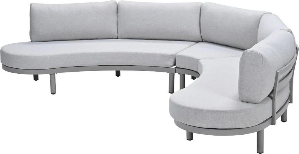 Garden Impressions Mallorca loungeset 4-delig - taupe