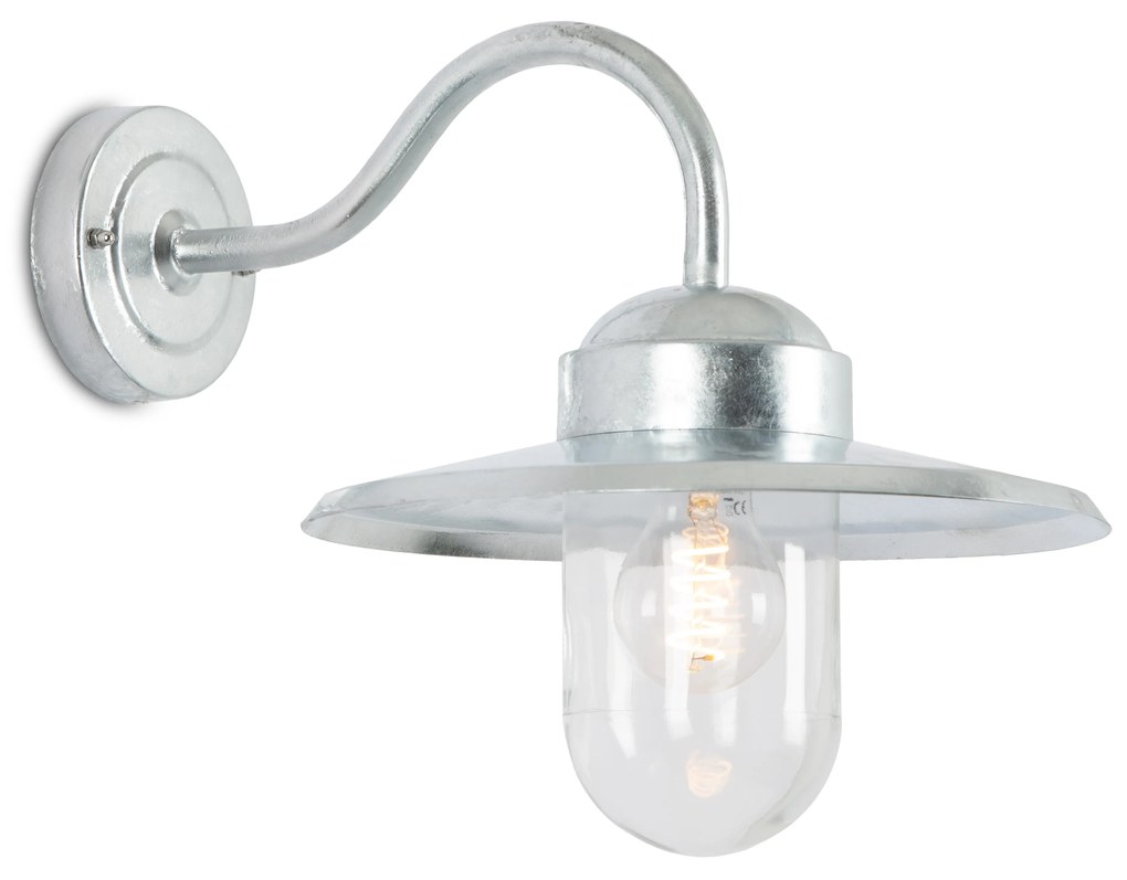 Dolce Muurlamp Verzinkt met 3W Bewegingssensor LED