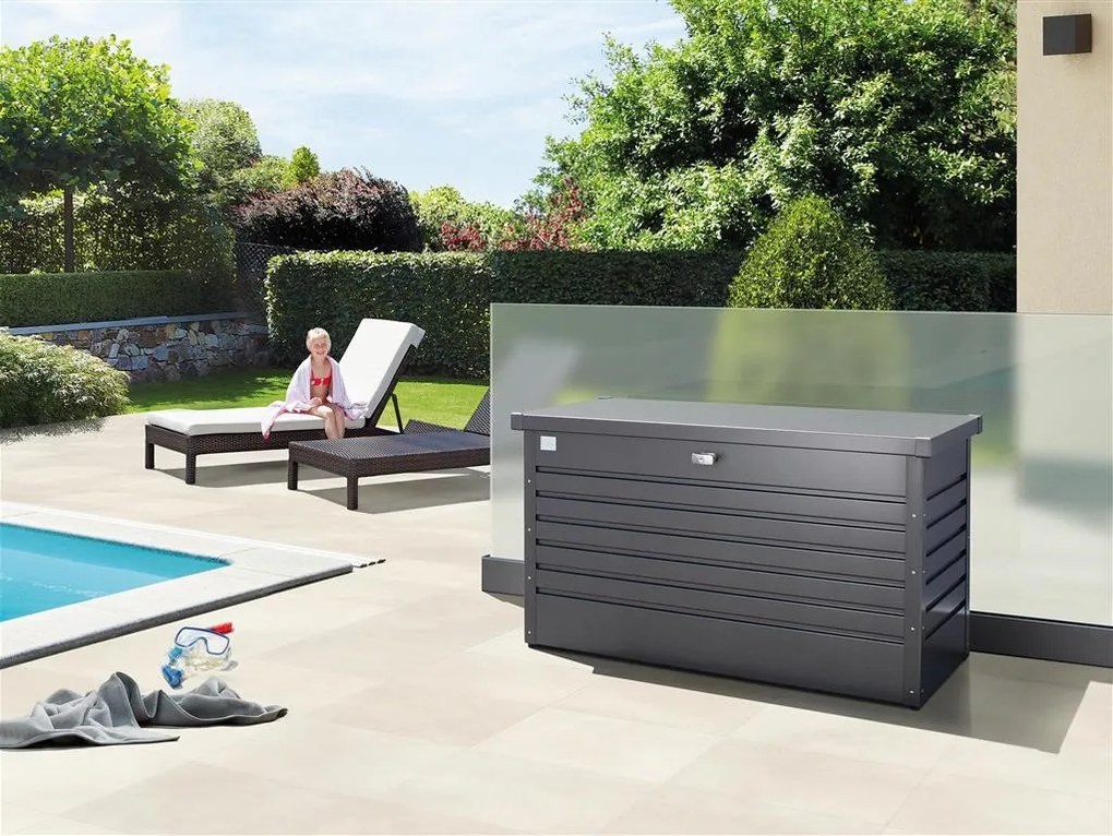 Biohort hobbybox - kussenkist antraciet 134 x 62 cm.