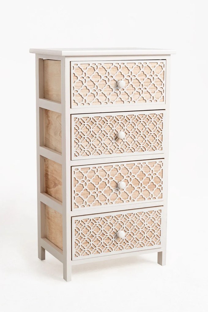 Hulpmeubilair Egle Wit, breed, 4 laden