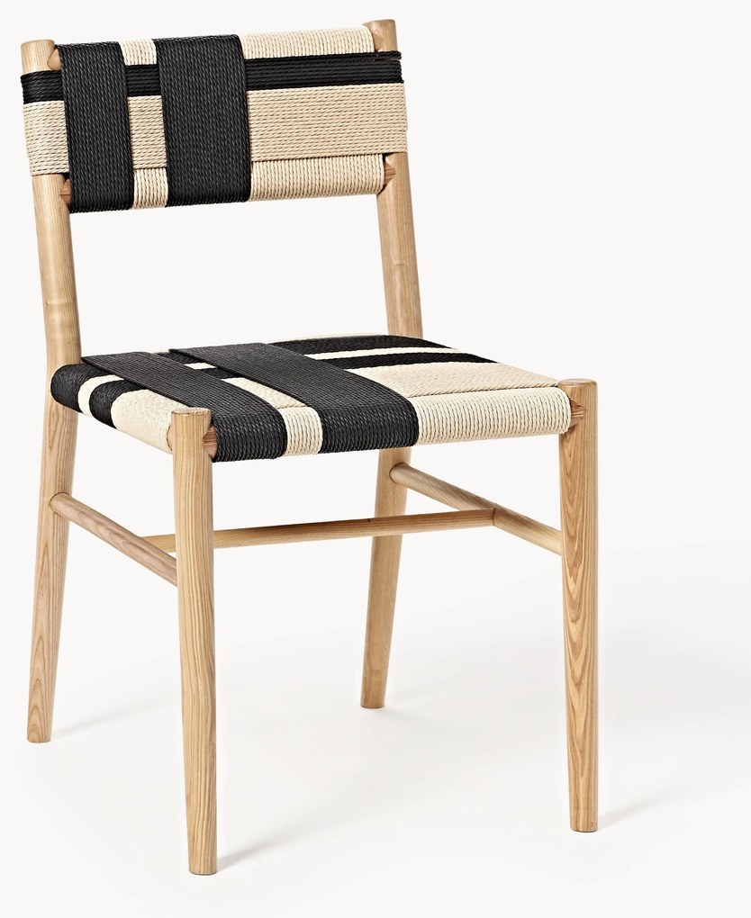 Houten stoel Mani van essenhout