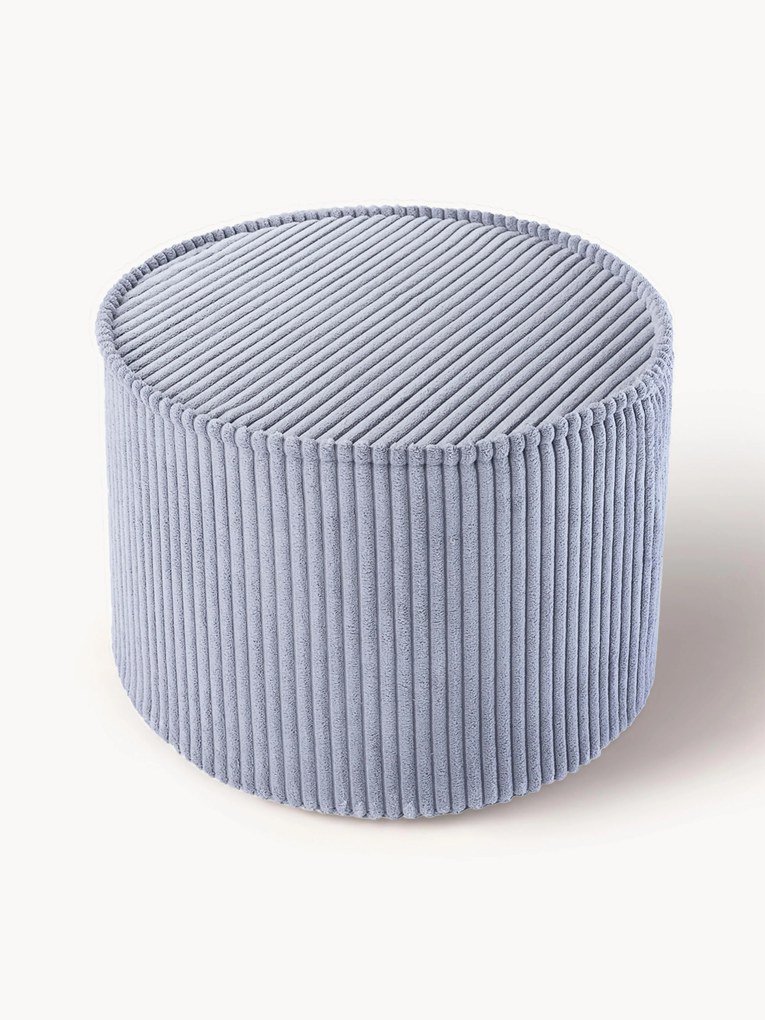 Kinderen corduroy poef Sugar, Ø 40 cm