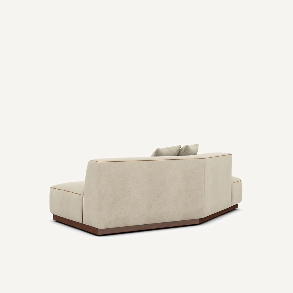 Halve bank links in linnen fluweel, JACOPO