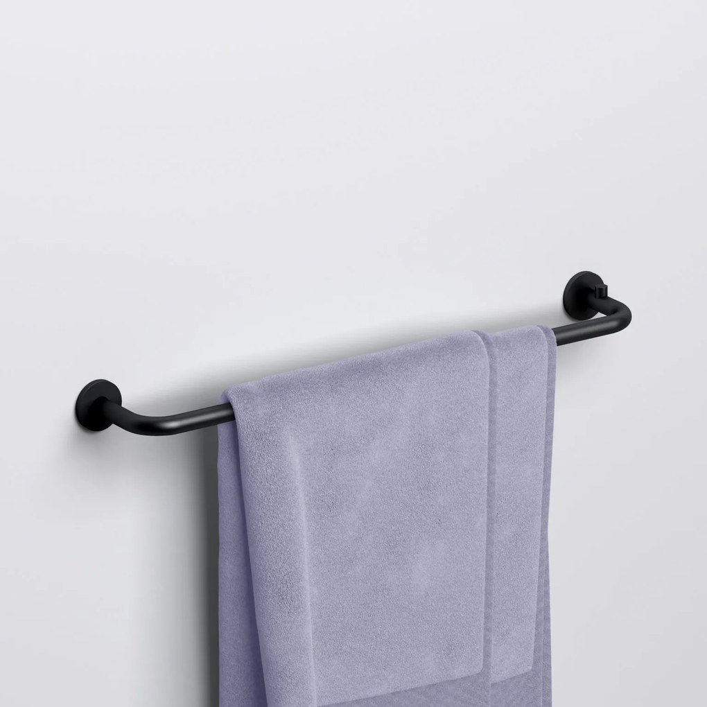 Clou Kaldur handdoekhouder 45cm zwart mat