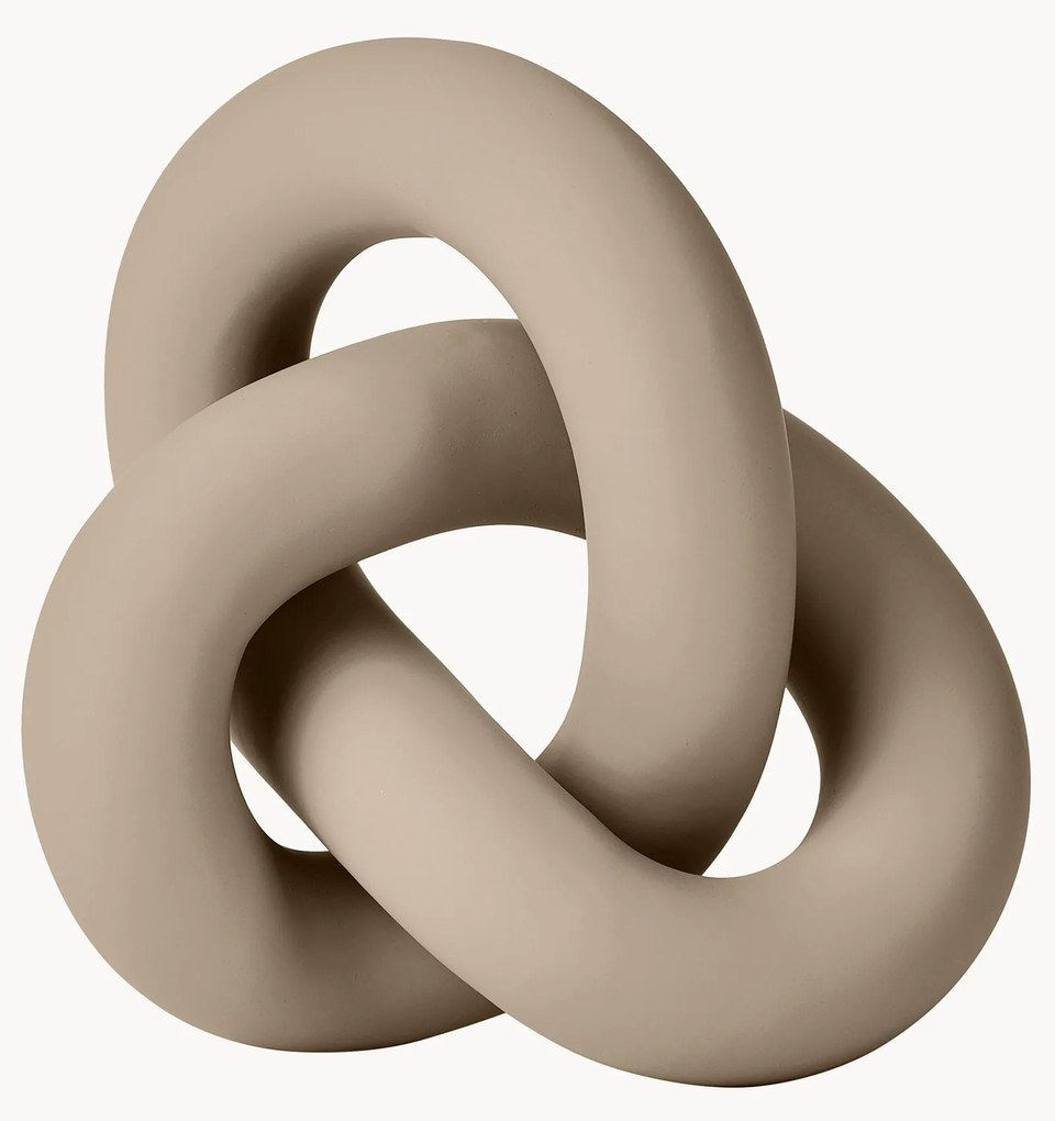 Handgemaakt decoratief object Knot, H 9 cm