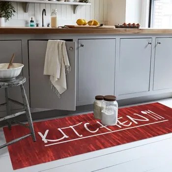 Kleden Rood Mani Textile  KEUKEN keuken vloerkleed