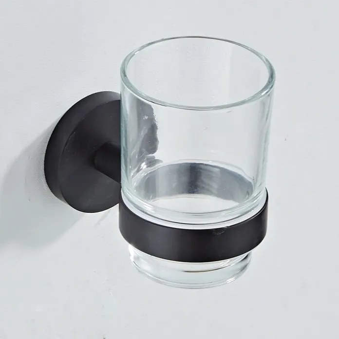 Saniclear Nero glashouder mat zwart