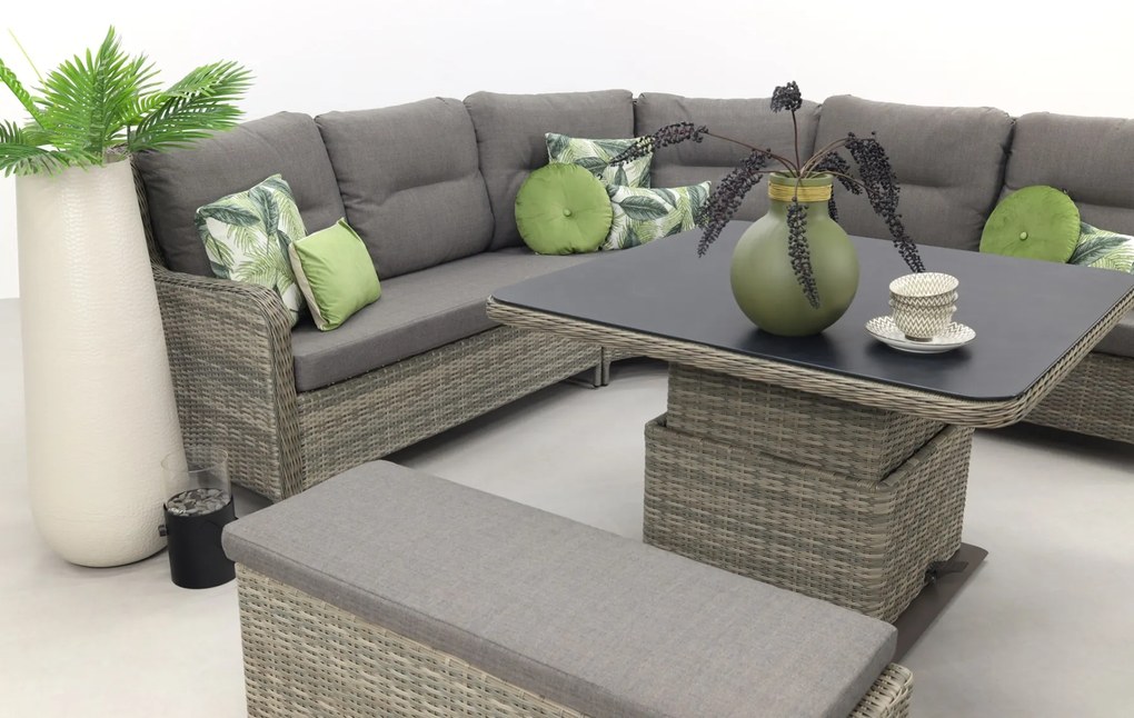 Sandigo lounge dining set met bijzetbank