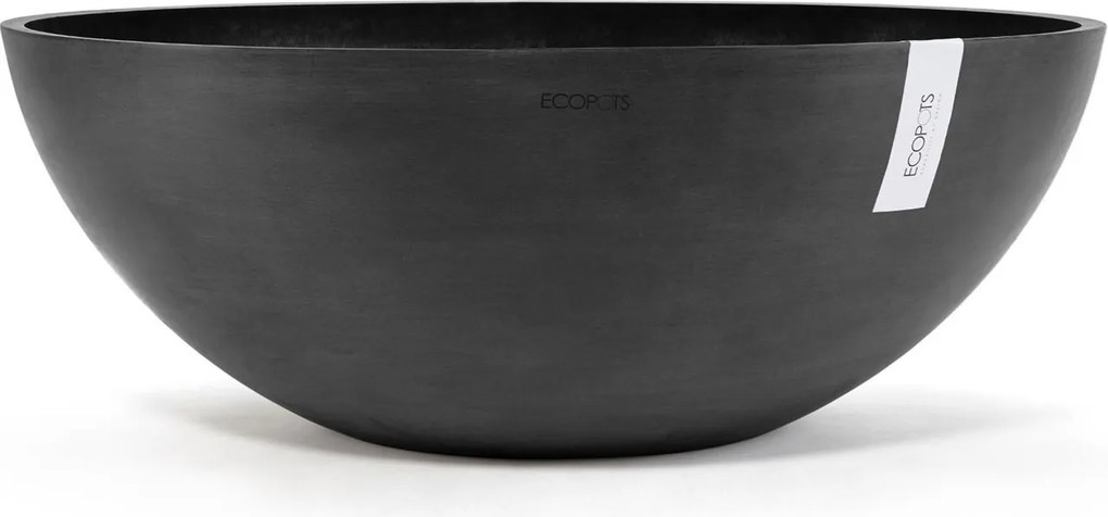 Ecopots bloempot Vienna 70 - Rond - Dark Grey - Diameter 70 x H25,3 cm