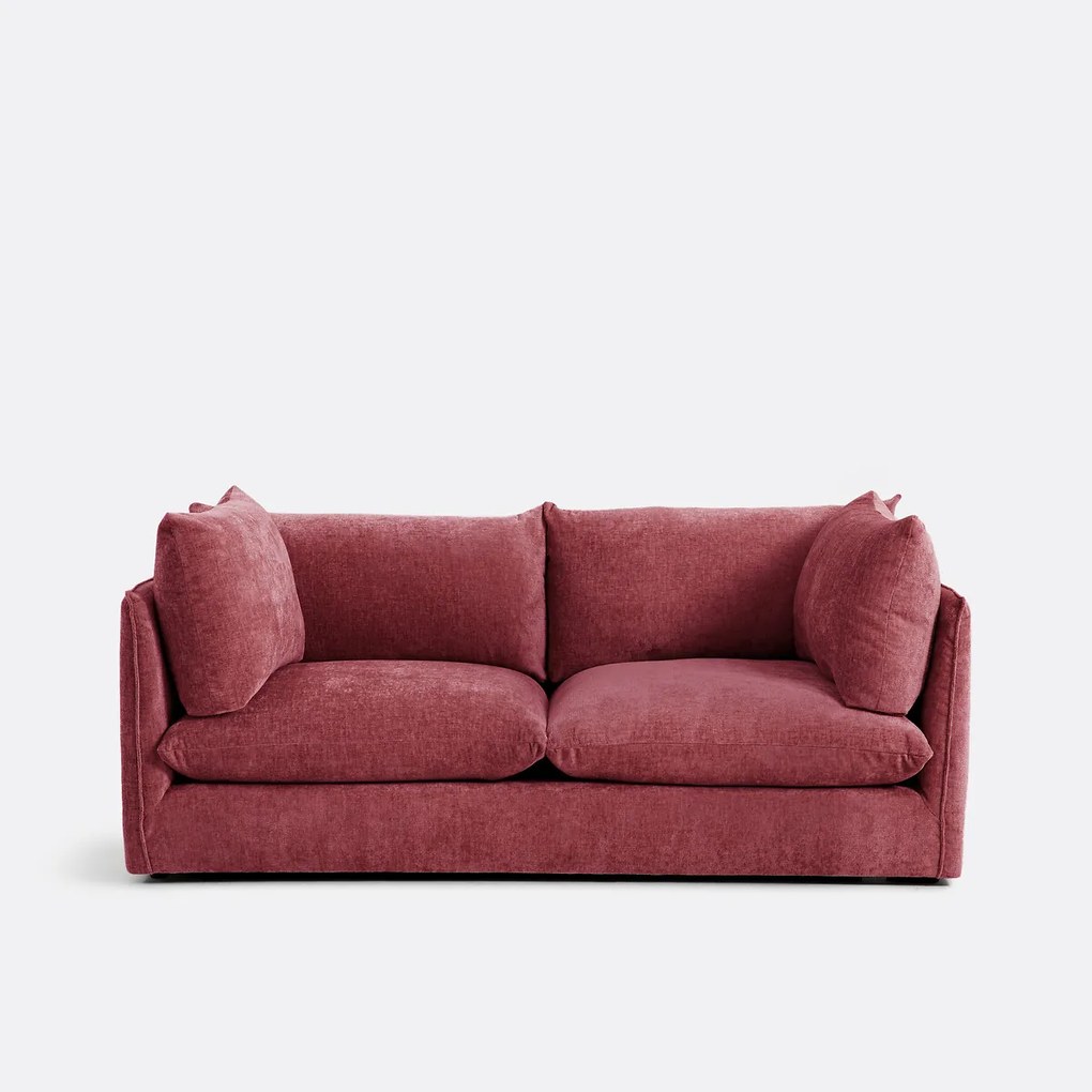 Bank 3-zit, getexureerd dik fluweel, Malo