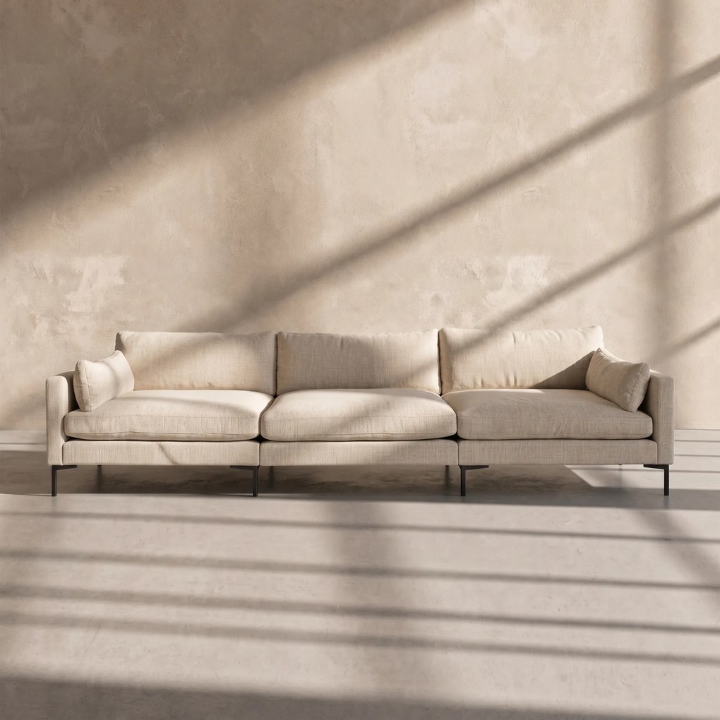 Zuiver Summer Grote 4,5-zits Loungebank Cream