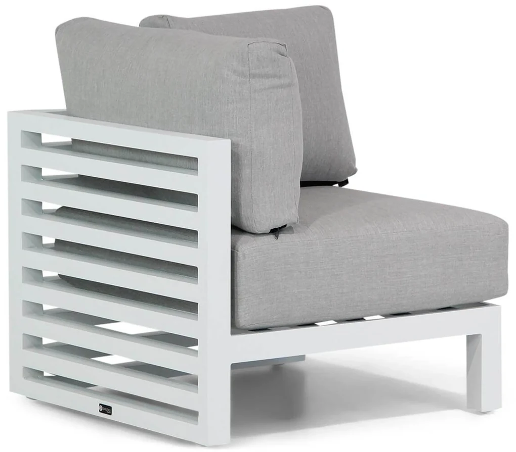 Hoek loungeset 2 personen Aluminium Wit Santika Furniture Santika Jaya