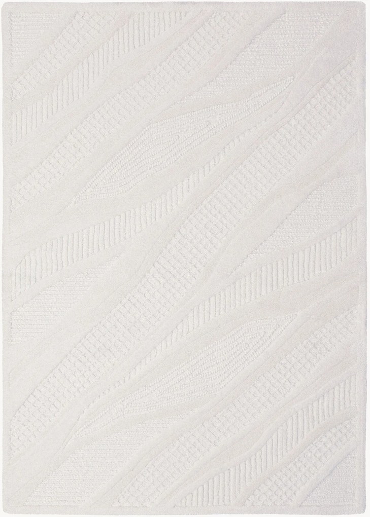 Handgetuft hoog-laag wollen vloerkleed Sculptured Abstract