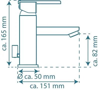 Schutte FROG ééngreepsmengkraan wastafel, chroom