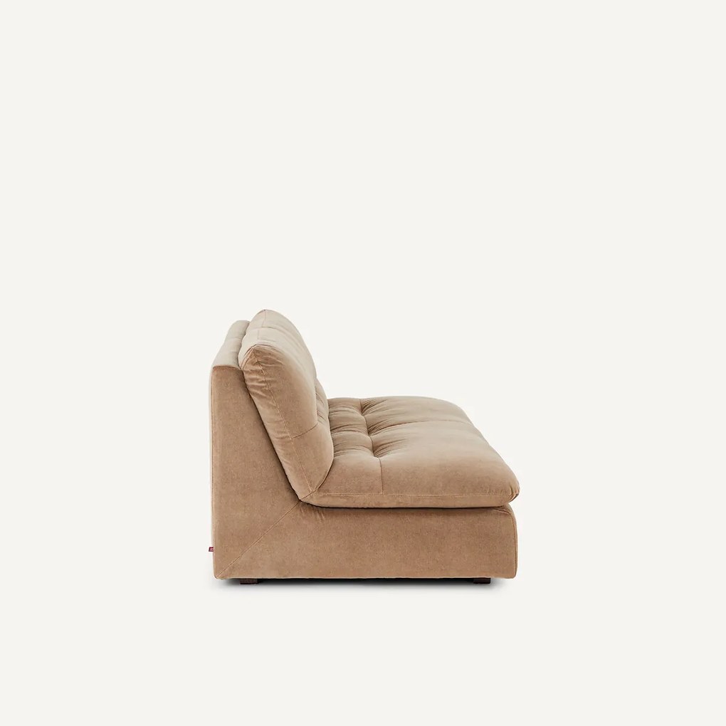 3-zits modulaire bank in stonewashed fluweel, GIULIANO