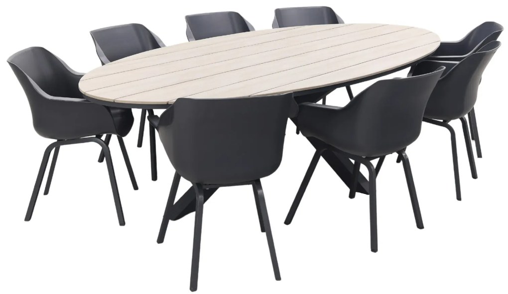 Hartman Sophie Element - Xerix / GI Edison 280x140 cm. tafel - ovale tuinset