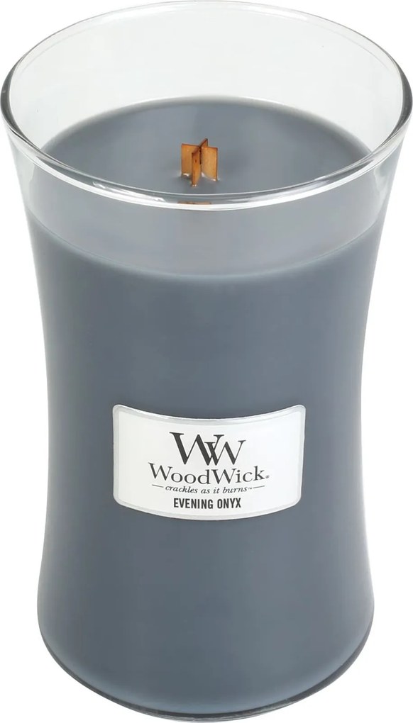 WoodWick geurkaars - Large Hourglass - Evening Onyx