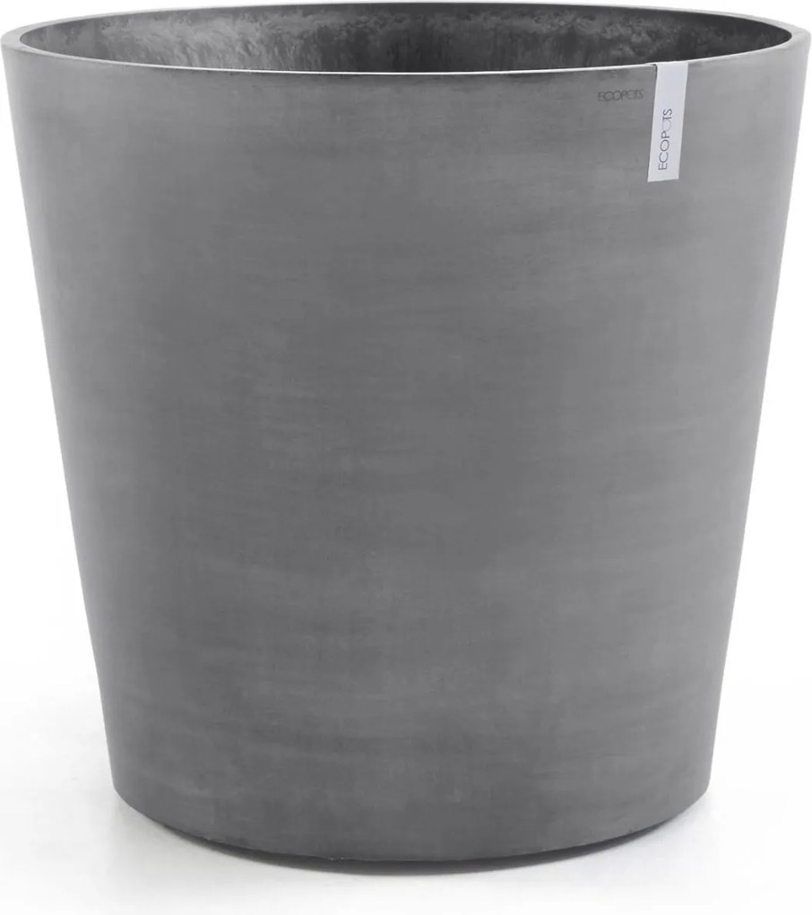 Ecopots bloempot Amsterdam Wheels 60 - Rond - Grey - Diameter 60 x H56 cm