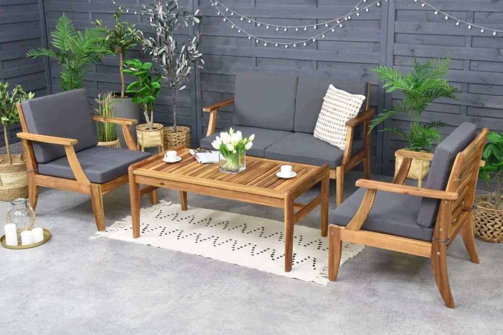 Acaciahouten tuinmeubelen Danang Coffee 4 Garden Point