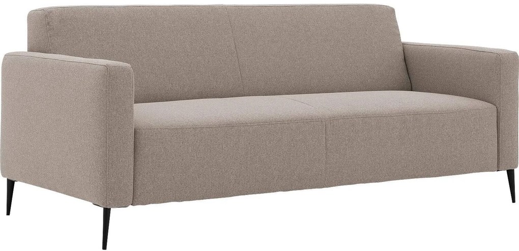 Goossens Key West grijs, stof, 3-zits, modern design